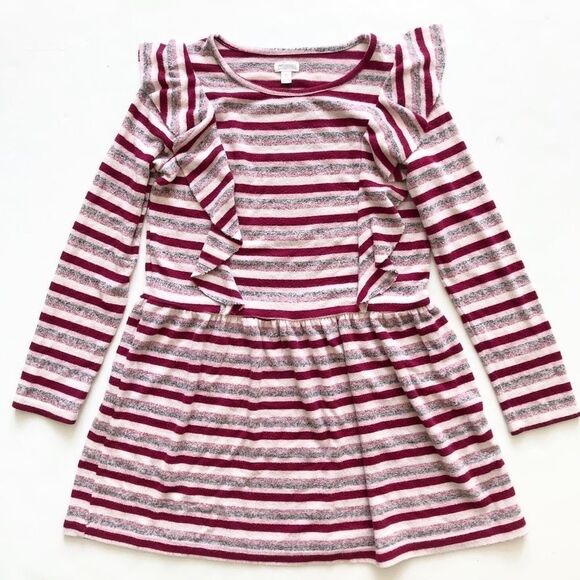 Gymboree stripe ruffle soft dress EUC M(7-8Y) - Picture 1 of 3